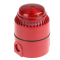 Cooper Fulleon 640218FULL-0108 Flashni Xenon Sounder Beacon - 12V DC - Red Lens - Deep Base - Set to Tone 5